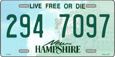 NH license plate 2947097