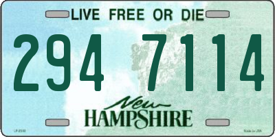 NH license plate 2947114
