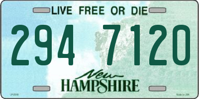NH license plate 2947120