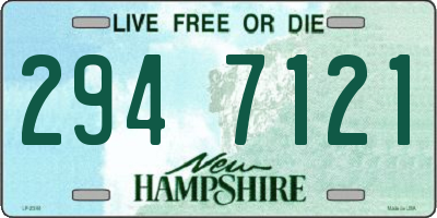 NH license plate 2947121