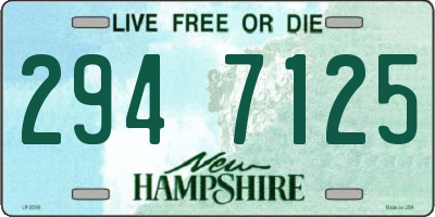 NH license plate 2947125