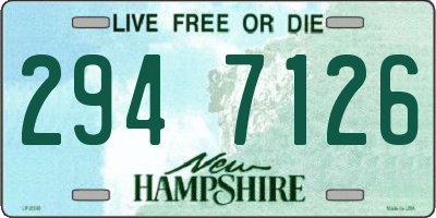 NH license plate 2947126