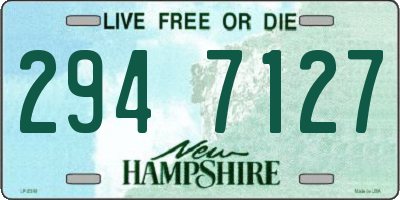 NH license plate 2947127
