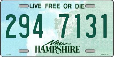 NH license plate 2947131
