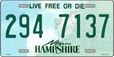 NH license plate 2947137