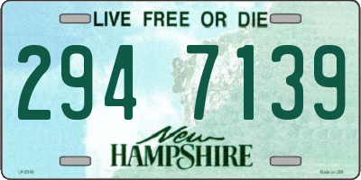 NH license plate 2947139