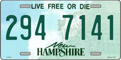 NH license plate 2947141