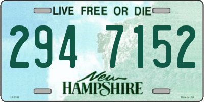 NH license plate 2947152