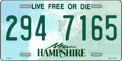 NH license plate 2947165