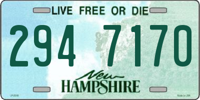 NH license plate 2947170
