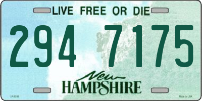 NH license plate 2947175