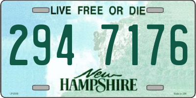 NH license plate 2947176