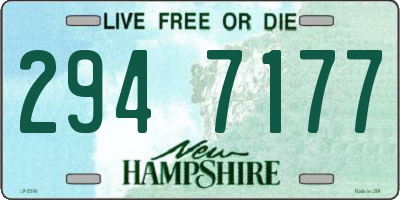 NH license plate 2947177