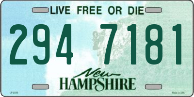 NH license plate 2947181