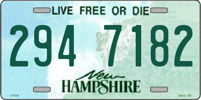 NH license plate 2947182
