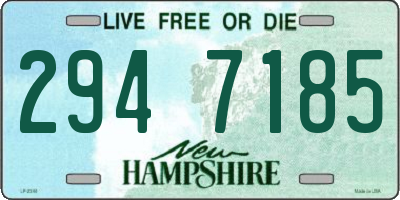 NH license plate 2947185