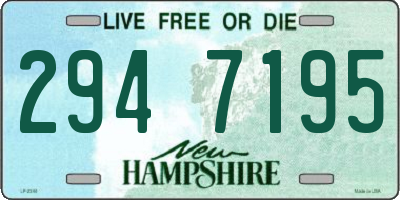 NH license plate 2947195