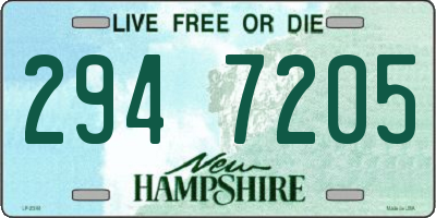 NH license plate 2947205