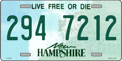 NH license plate 2947212