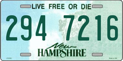 NH license plate 2947216