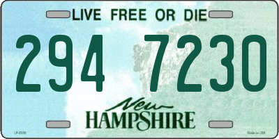 NH license plate 2947230