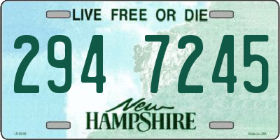 NH license plate 2947245