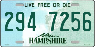 NH license plate 2947256
