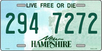 NH license plate 2947272