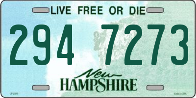 NH license plate 2947273