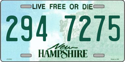 NH license plate 2947275