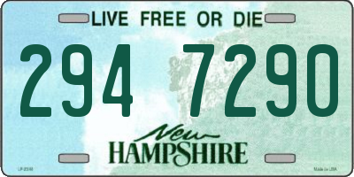 NH license plate 2947290