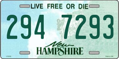 NH license plate 2947293