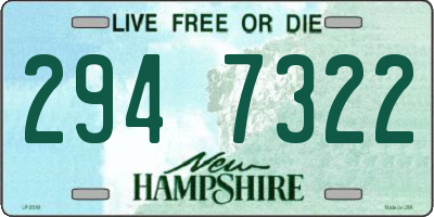 NH license plate 2947322