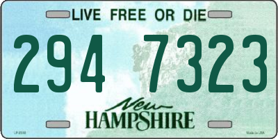 NH license plate 2947323