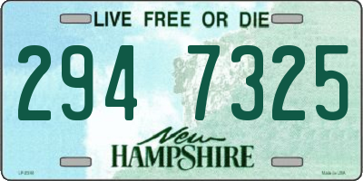 NH license plate 2947325