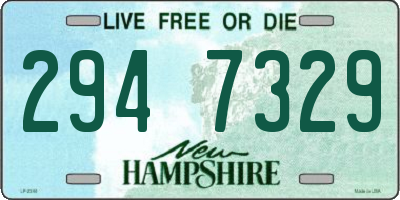 NH license plate 2947329