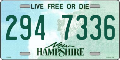 NH license plate 2947336