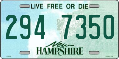 NH license plate 2947350