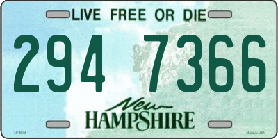 NH license plate 2947366