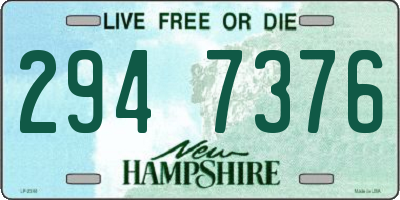 NH license plate 2947376