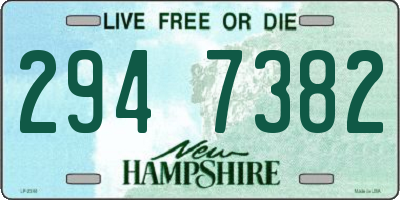 NH license plate 2947382