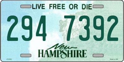 NH license plate 2947392