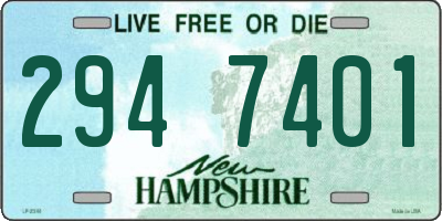 NH license plate 2947401