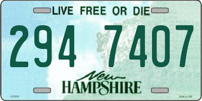 NH license plate 2947407