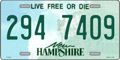 NH license plate 2947409