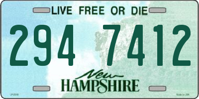 NH license plate 2947412
