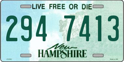 NH license plate 2947413