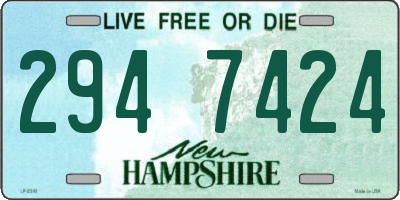NH license plate 2947424