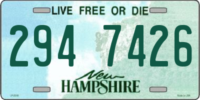 NH license plate 2947426