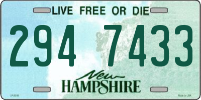 NH license plate 2947433
